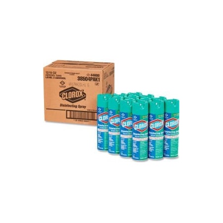 Clorox Clorox Disinfecting Spray, Fresh Scent, 19 oz Aerosol Spray, 12 CansCase  38504 CLO 38504